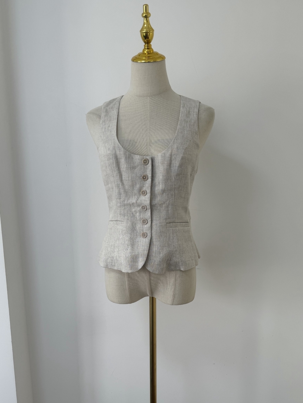 Reformation Delanie Linen Top